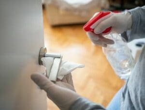 Cleaning Dirty Door Handle