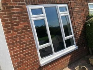 White uPVC 7-Panel Double-Glazed Windows