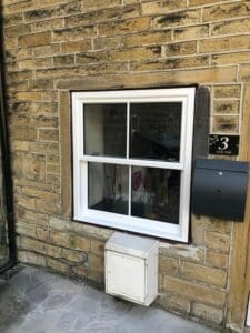 White Double-Glazed Sliding Sash Window