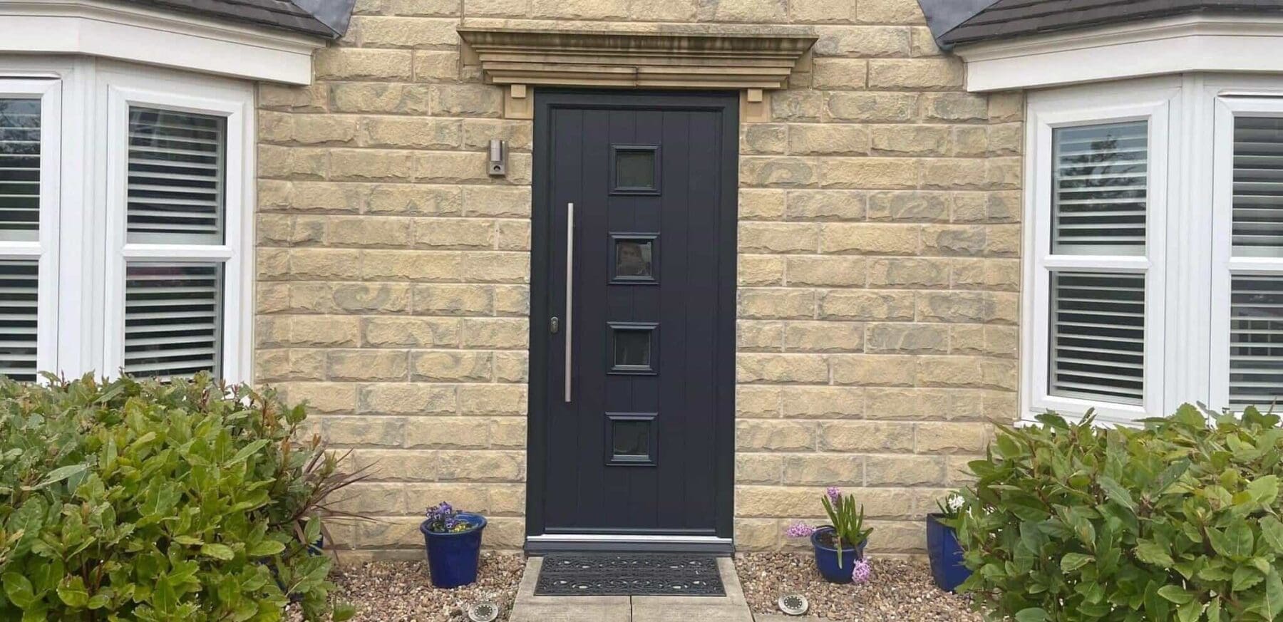 Composite front doors