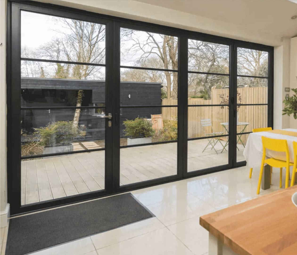 Crittall style bifold doors