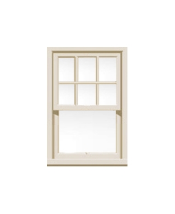 cream sliding sash window