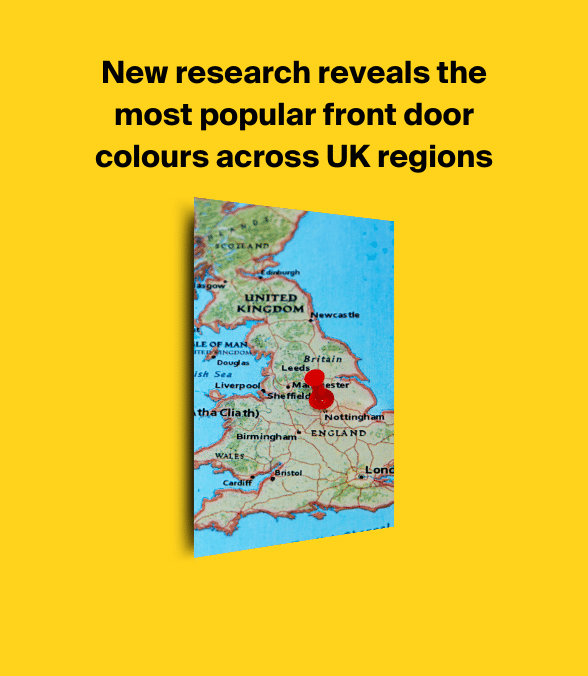 New research reveals the most popular front door colours across UK regions