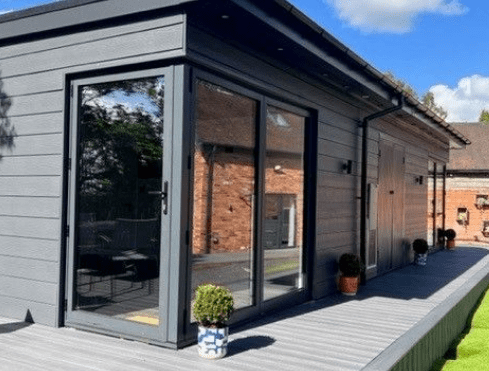 Dark Grey Aluminium Bifolds