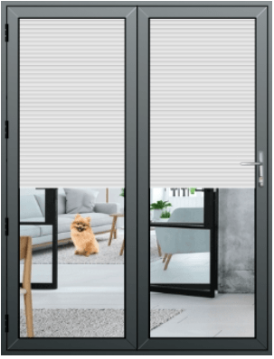 Anthracite Grey 2 Panel Aluminium Bifold Doors