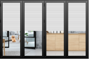 Internal Aluminium Bifold Doors in Black