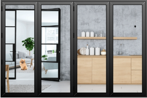 Crittall Aluminium Bifold Door