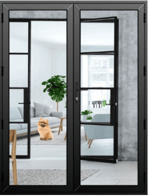 French Doors in Black