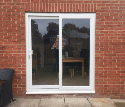 White Aluminium Patio Doors