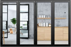 4-Panel Aluminium Sliding Patio Doors