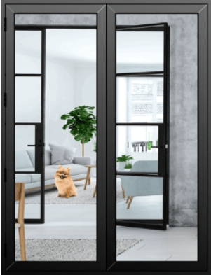 Aluminium Tilt and Slide Patio Doors in Black