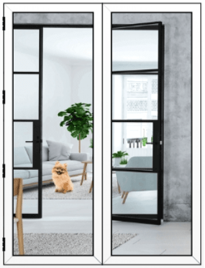 Aluminium Tilt and Slide Patio Doors in White