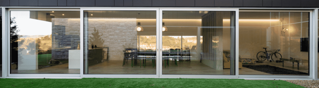 4-Panel Aluminium Sliding Patio Doors