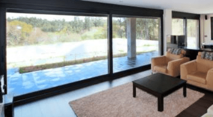 Black Aluminium Sliding Patio Doors