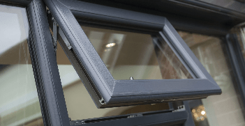 Aluminium Casement Windows in Anthracite Grey