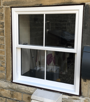 Powder-Coated Aluminium Windows in White