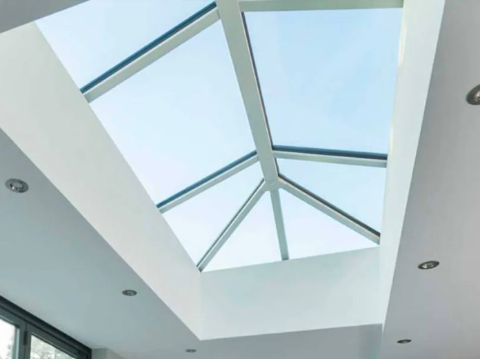 Aluminium Frameless Roof Lanterns in White