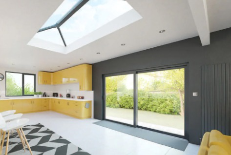 Aluminium Roof Lantern in Black