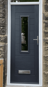 Anthracite Grey Composite Door with Glass