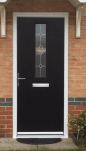 Composite Black Front Door