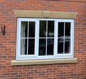 3 Panel Double-Glazed White Window in a 2 Bed House
