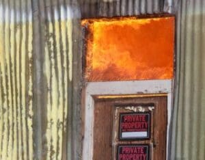 Composite Door with Fire