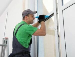 Window Installer Fitting a Double Glazing