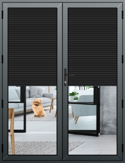 aluminium french door anthracite grey