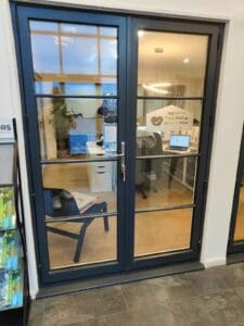 Aluminium French Doors with Astragal Bars