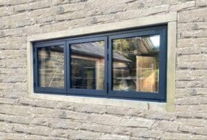 3-Panel Double-Glazed Window