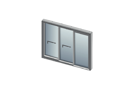 3-Panel Aluminium Sliding Patio Doors