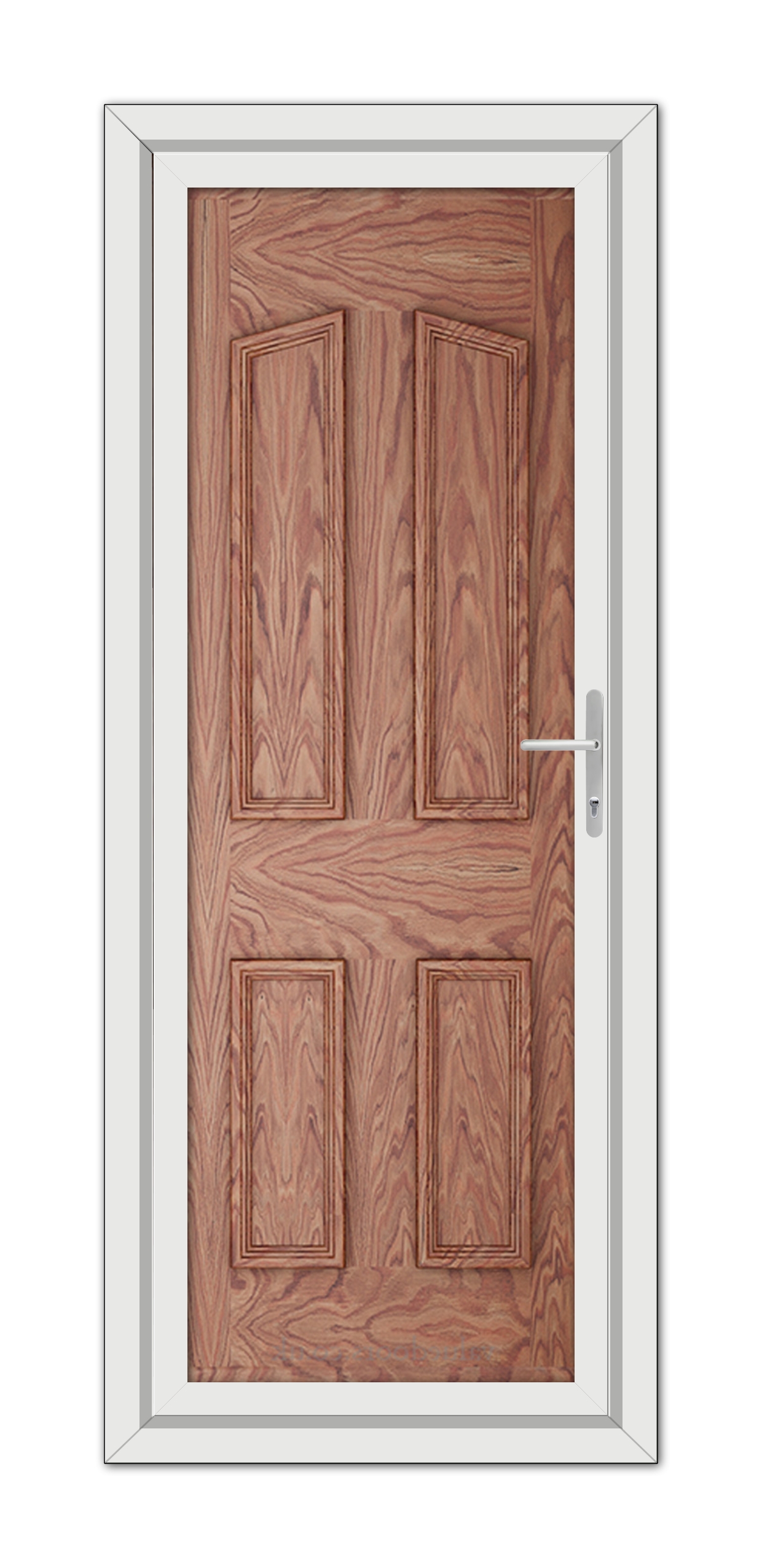 A close-up of a Solid Oak Kensington Solid uPVC Door.