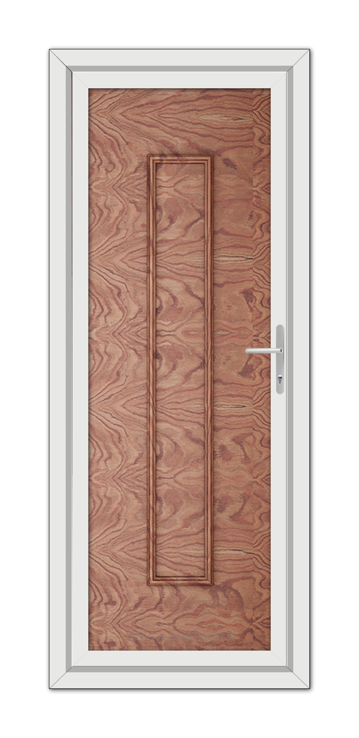 A door with a Solid Oak Rome Solid uPVC panel.